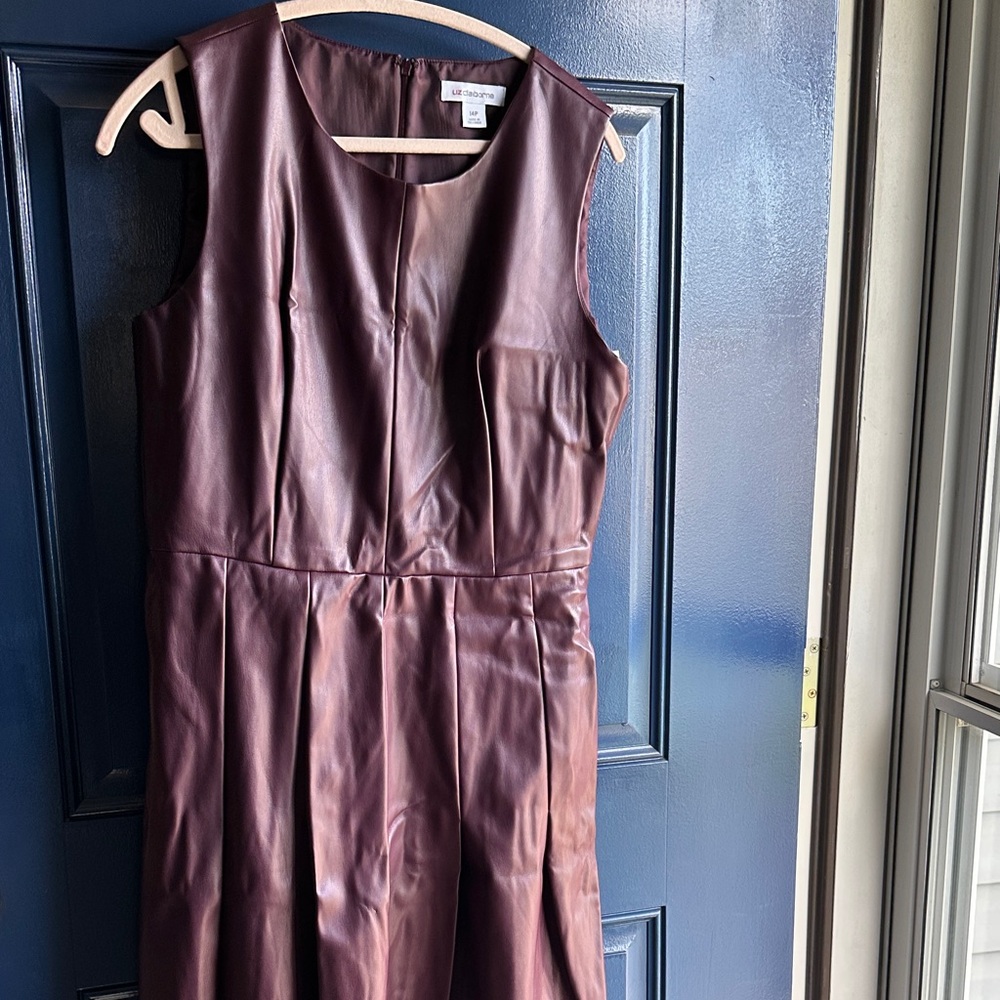 Liz Claiborne Rich Burgundy Midi Dress